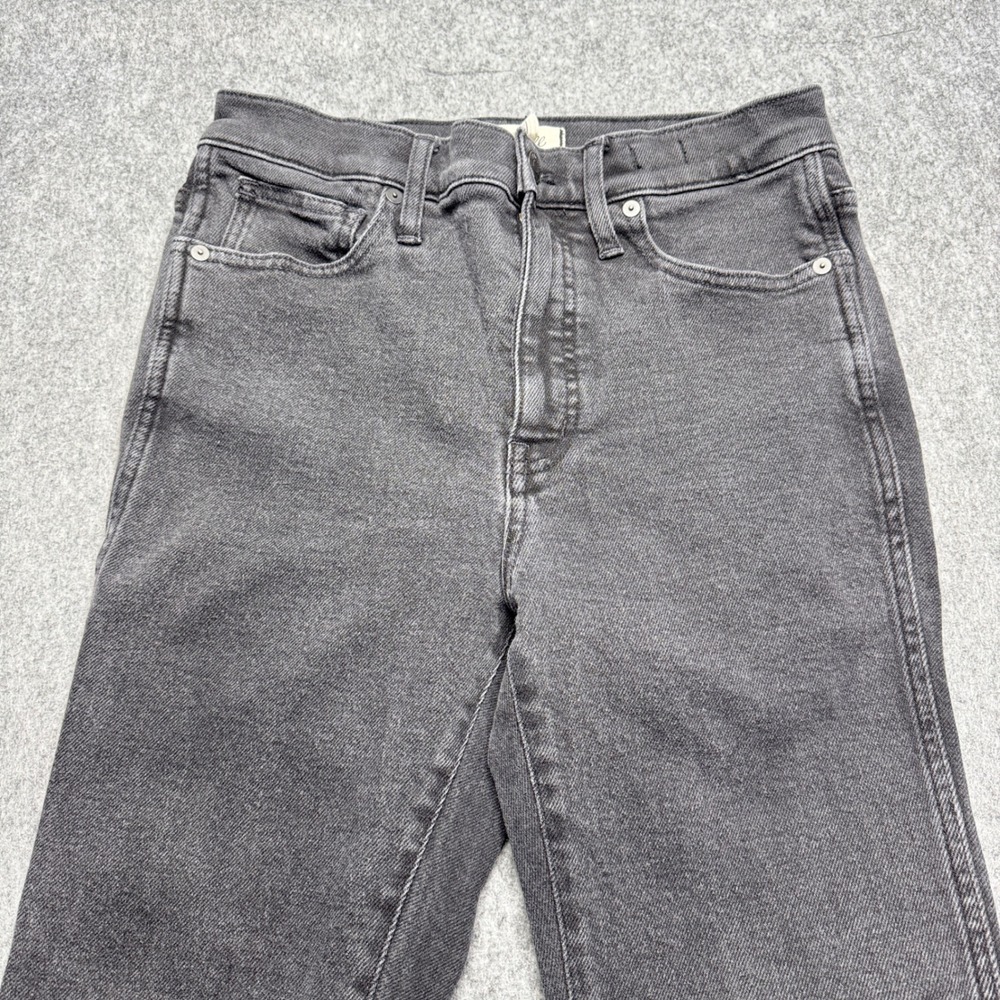 Madewell 10" High Rise Skinny Jeans Size 29P Black Wash Cotton‎ Blend Denim - Picture 6 of 10